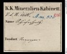 Etiketten zu Calcit (NHMW-MIN-Am520)